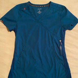 Blue Koi Lite Scrub Top S